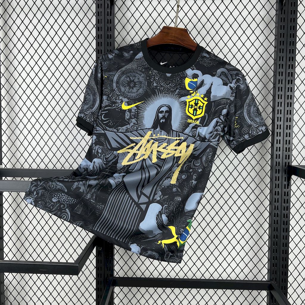 2025030514575616.jpg Mens Brazil 2024/25 X STUSSY Jersey - Image 1