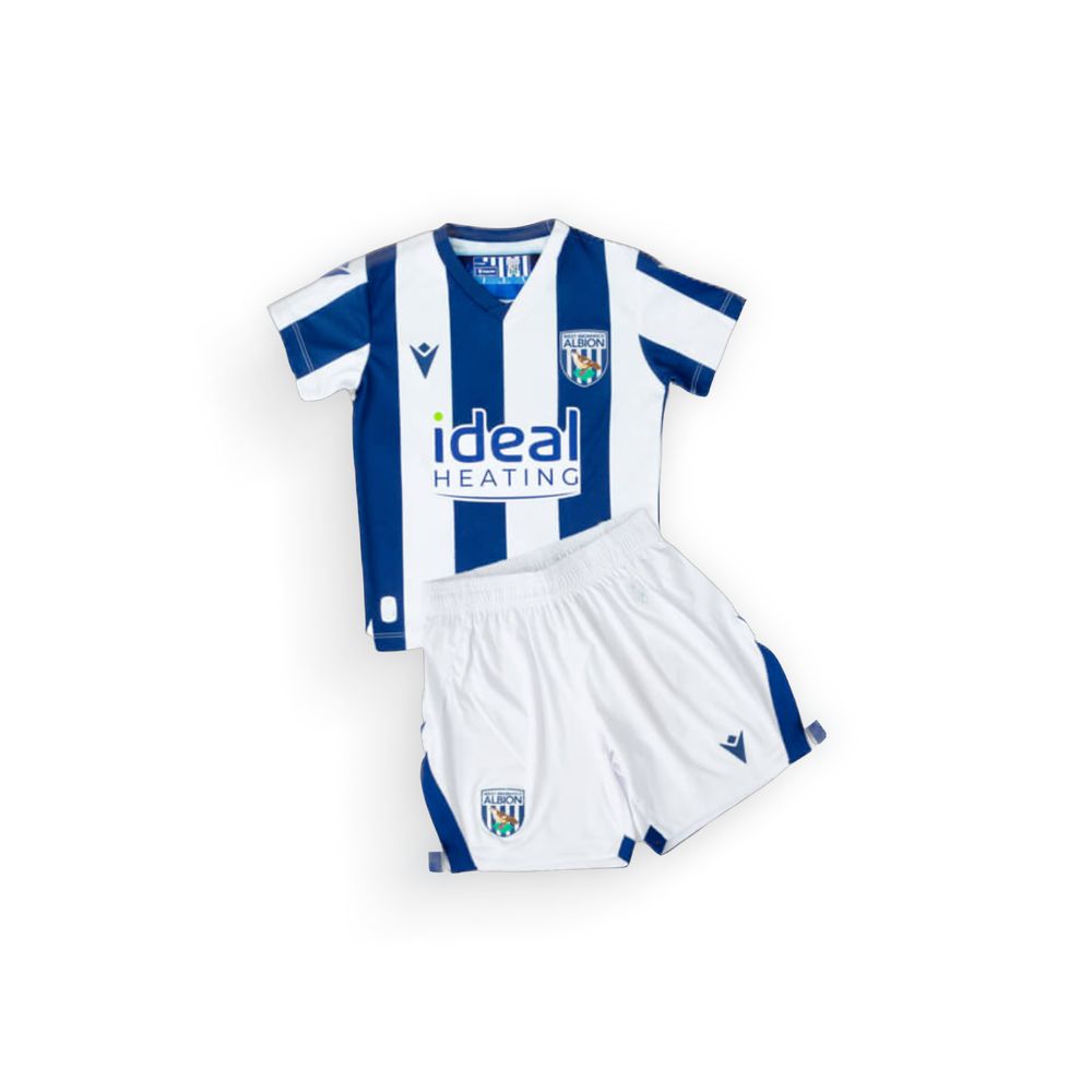 2025082912552596 Kids West Bromwich Albion 2025/26 Home Kit - Image 1
