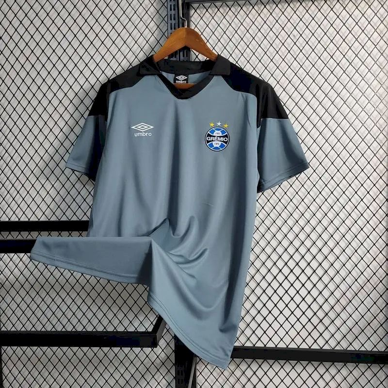 702a5a9583464dd938fee84a787efa07b.jpg Mens Grêmio 2023/24 Pre-Match Jersey Grey - Image 1