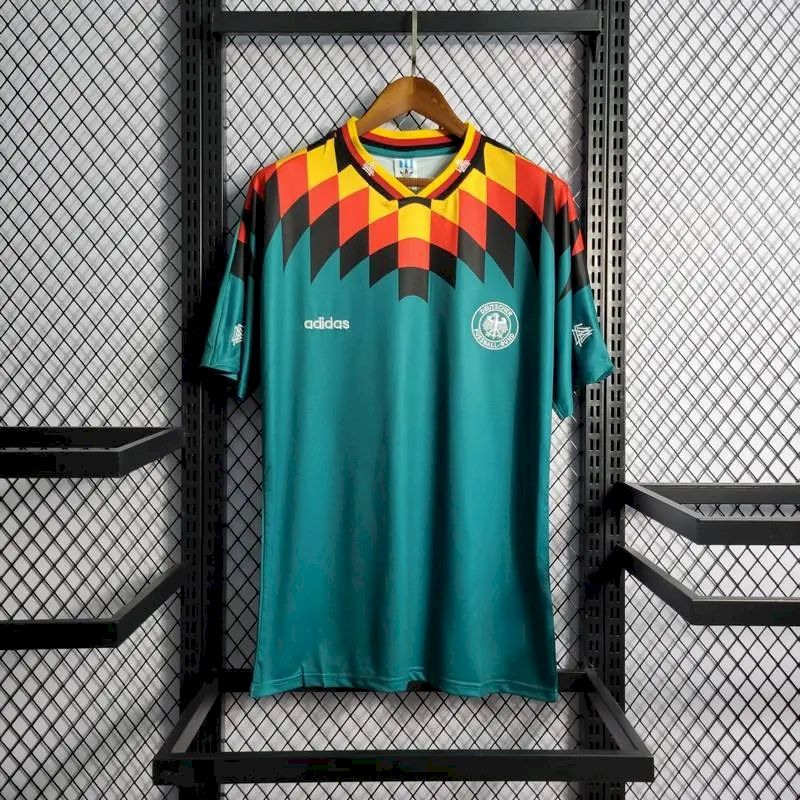 Germany-1994-Away-Retro-Jersey-49830.jpg Retro Germany 1994 Away Jersey - Image 1