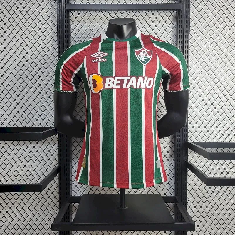 d31ef3af82cd21effc6fbde24debf665.webp Mens Fluminense 2024/25 Home Jersey Player Version - Image 1