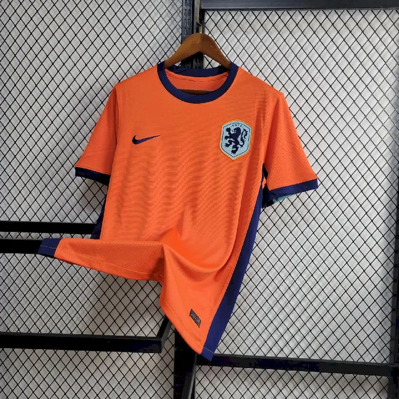 f8b7d217cfdbf031649c7c2c8af85873.webp Mens Netherlands 2024/25 Euro Home Jersey - Image 1